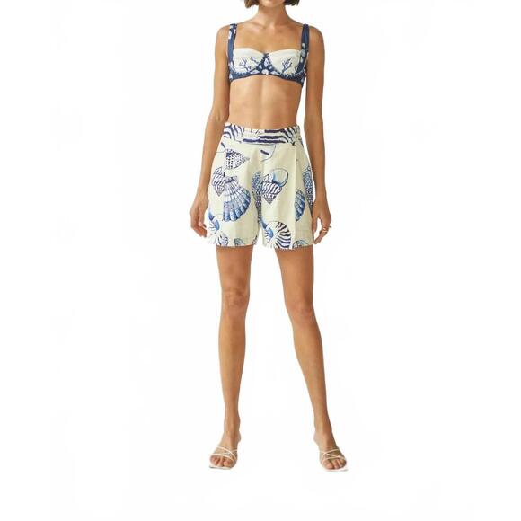 NEW CAROLINA K women's roma elastic shorts in felicity shell